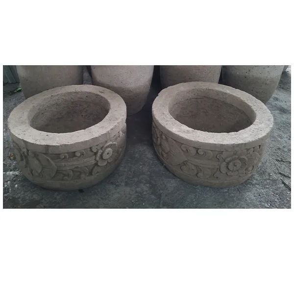 Handmade Para stone Hand Carved Stone Pots from Indonesia