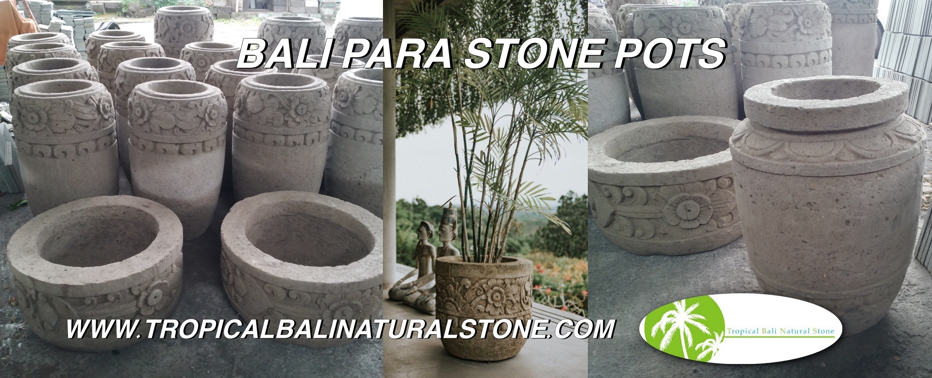 Bali Stone Garden Pots,Hand carved bowls,stone bowls.