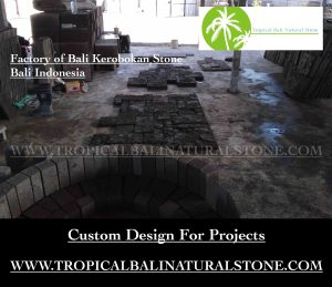 "Quality control area ensuring the excellence of Bali Kerobokan stone before distribution."