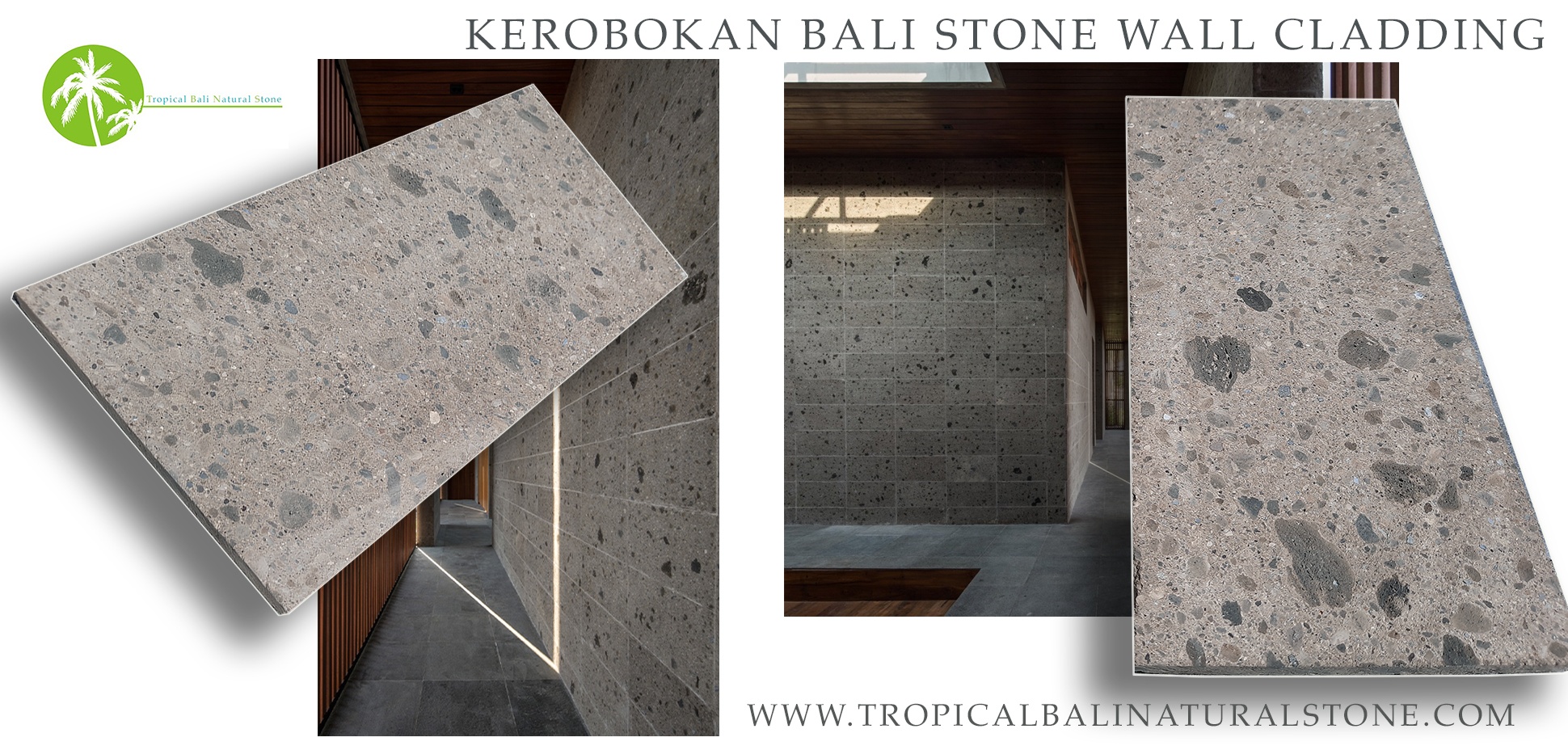 "Harmonious integration of Bali Kerobokan stone in indoor living space."